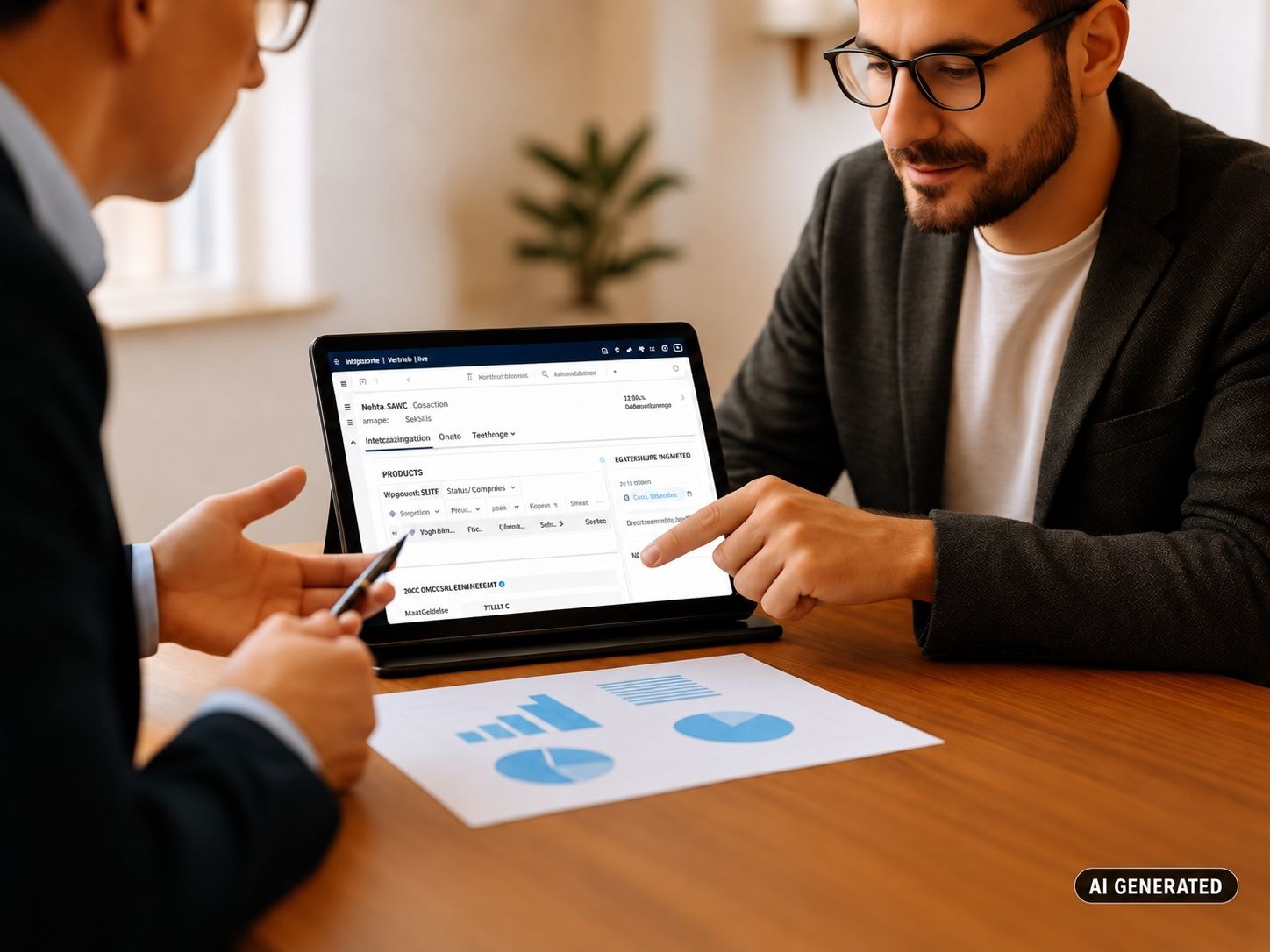 Software für Angebotserstellung – Effiziente Angebote mit Microsoft Dynamics 365 Zwei Geschäftspartner prüfen Angebotserstellung mit Microsoft Dynamics 365
